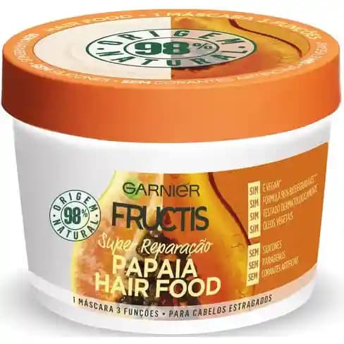 ماسک موی پاپایا گارنیر فروکتیس ترمیم و بازسازی موهای آسیب دیده و خشک 390 میل Garnier Fructis Papaya Hair Food