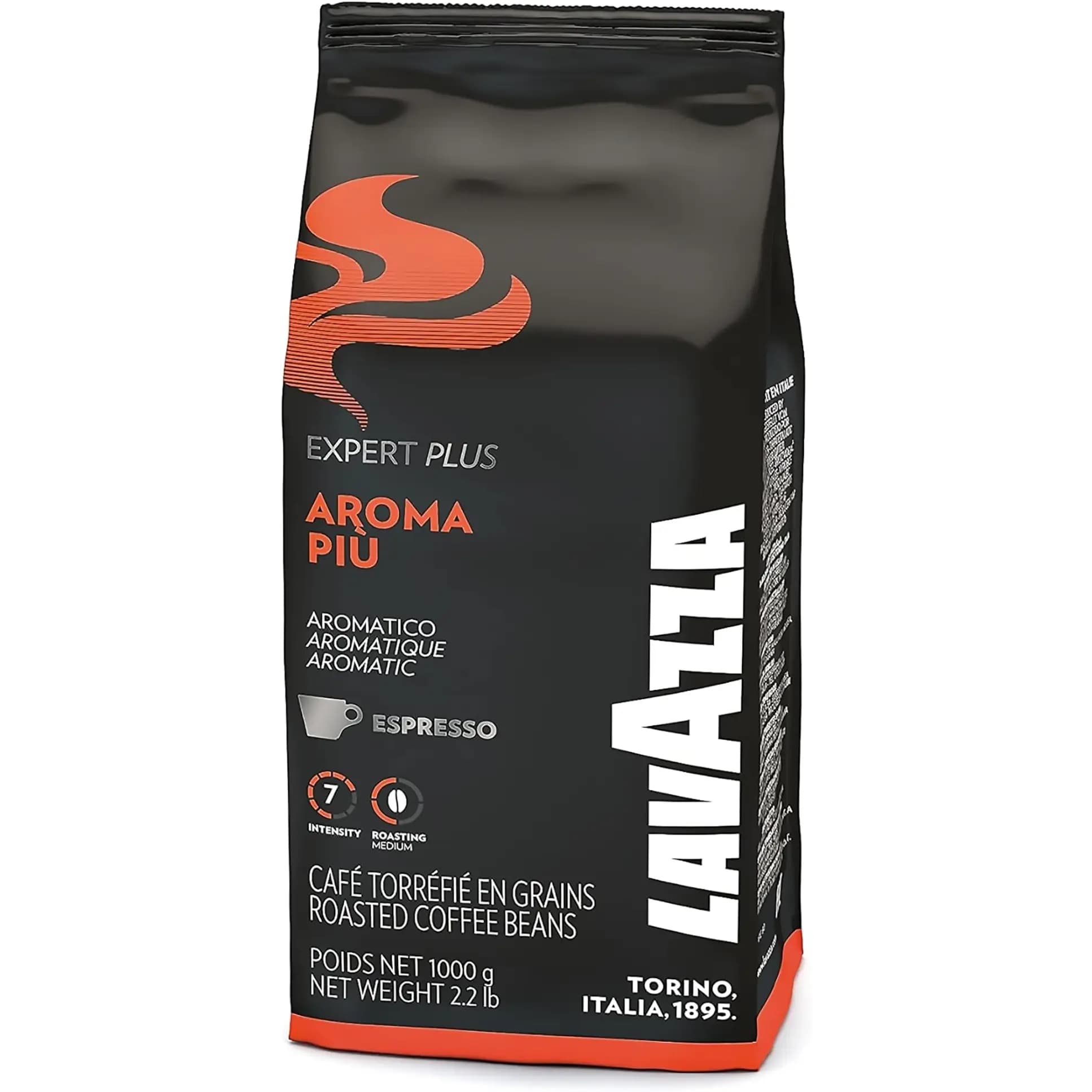 دانه قهوه لاوازا اکسپرت آروما پیو 1 کیلویی Lavazza Expert Aroma Piu