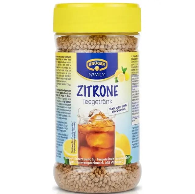 پودر چای فوری لیمویی کروگر (سرد و گرم) 400 گرم Kruger Teegetrank Zitrone