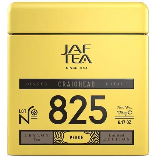 چای تک خاستگاه جف تی مدل کریگهد ۸۲۵ قوطی 175 گرمی JAF TEA Craighead