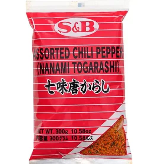 ادویه 7 رنگ ژاپنی شیچیمی توگاراشی 300 گرم S&B 7 Pepper Spice Mix, Nanami Schichimi Togarashi