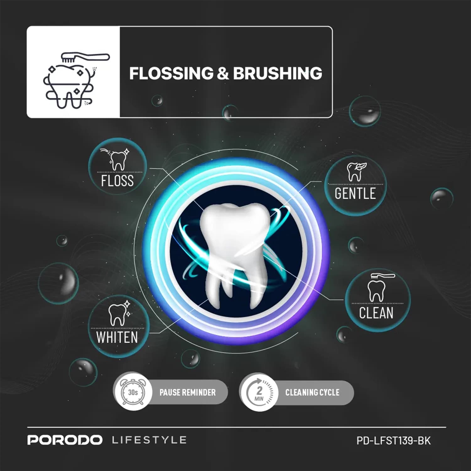 مسواک برقی سونیک پرودو Lifestyle Water Floss — تصویر ۶