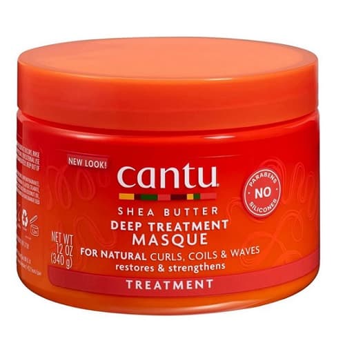 کنتو ماسک مو درمانی تقویتی عمیق موهای فر شی باتر با آبکشی ۳۴۰ گرم | Cantu Shea Butter Deep Treatment Masque 340g