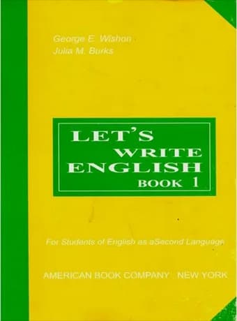 Let’s write English 1