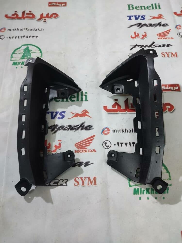 قاب (کاور فلاپ) مکمل لچکی بغل بلوری چراغ جلو موتور یاماها طرح ایروکس nvx جدید نیوفیس (سمت راست)