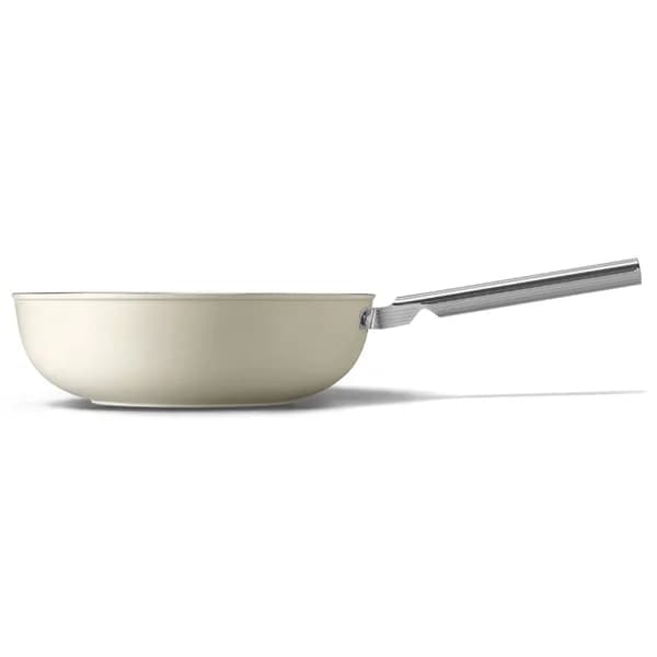 ماهیتابه وک اسمگ رنگ کرم مدل CKFW3001CRM سایز 30 سانتی متر