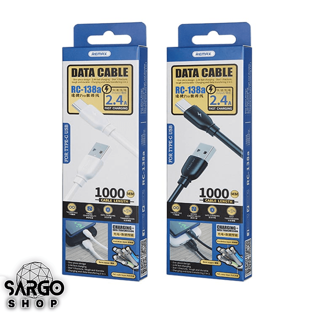 کابل تبدیل USB به USB-C ریمکس مدل RC-138a طول ۱ متر
