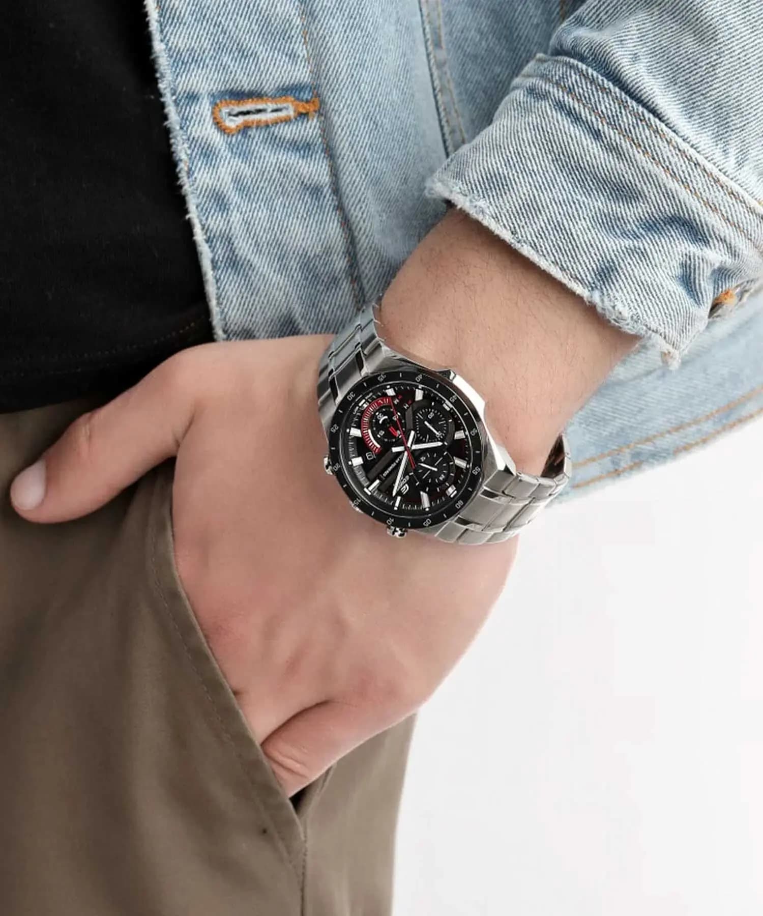 ساعت مچی مردانه اصل کاسیو (casio) زیرمجموعه ادیفایس مدل EQS-920DB-1AVUDF — تصویر ۵