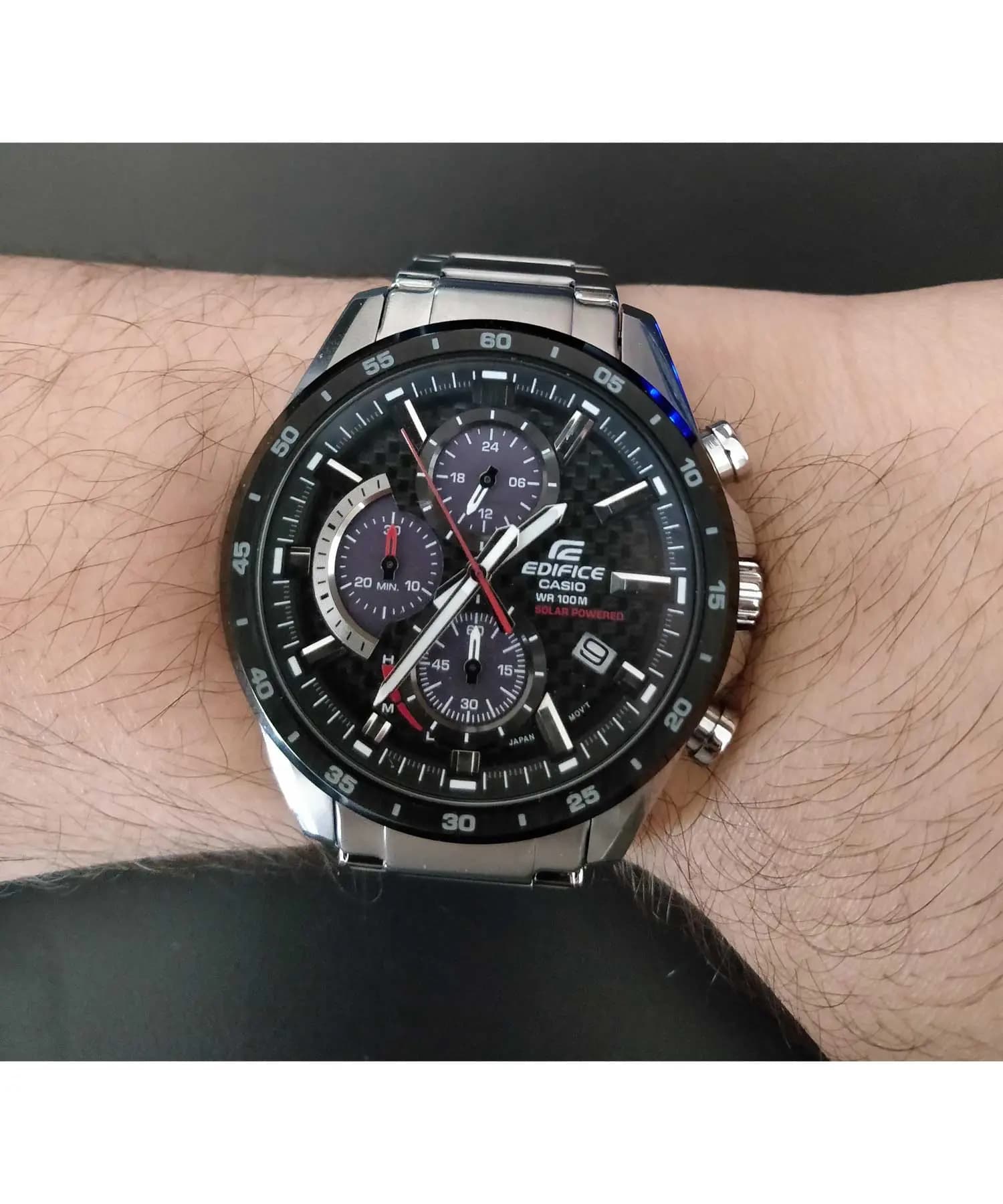 ساعت مچی مردانه اصل کاسیو (casio) زیرمجموعه ادیفایس مدل EQS-920DB-1AVUDF — تصویر ۴