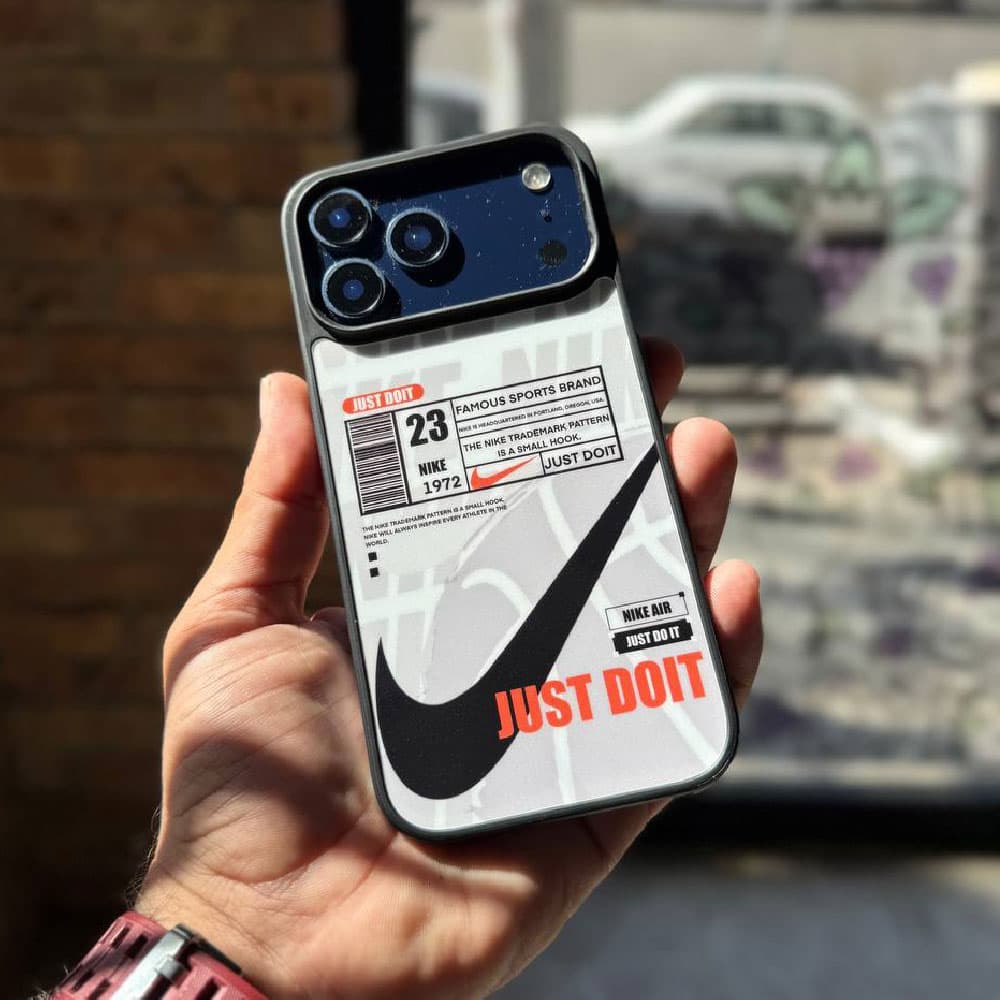 قاب نایک مدل nike just do it مناسب برای گوشی موبایل اپل آیفون Apple iPhone 13 / 13 Pro / 13 Pro Max / 14 / 14 Pro Max / 15 Pro Max / 16 / 16 Pro / 16 Pro Max / 17 / 17 Pro / 17 Pro Max