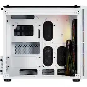 کیس کامپیوتر Corsair Crystal Series 280X – شاسی مینی تاور – سفید — تصویر ۴