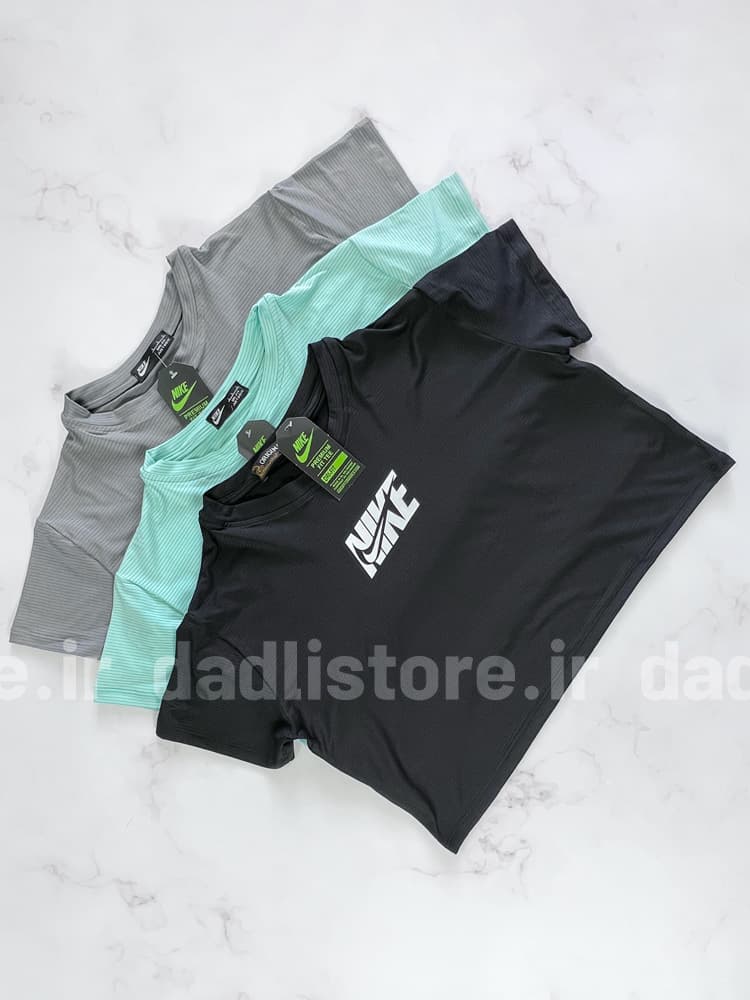 کراپ تاپ ورزشی زنانه فلامنت آستین کوتاه نایکی Nike — تصویر ۲