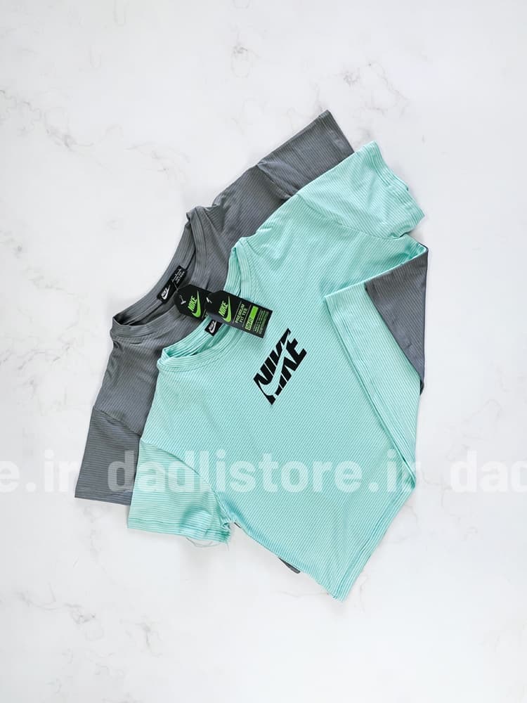 کراپ تاپ ورزشی زنانه فلامنت آستین کوتاه نایکی Nike