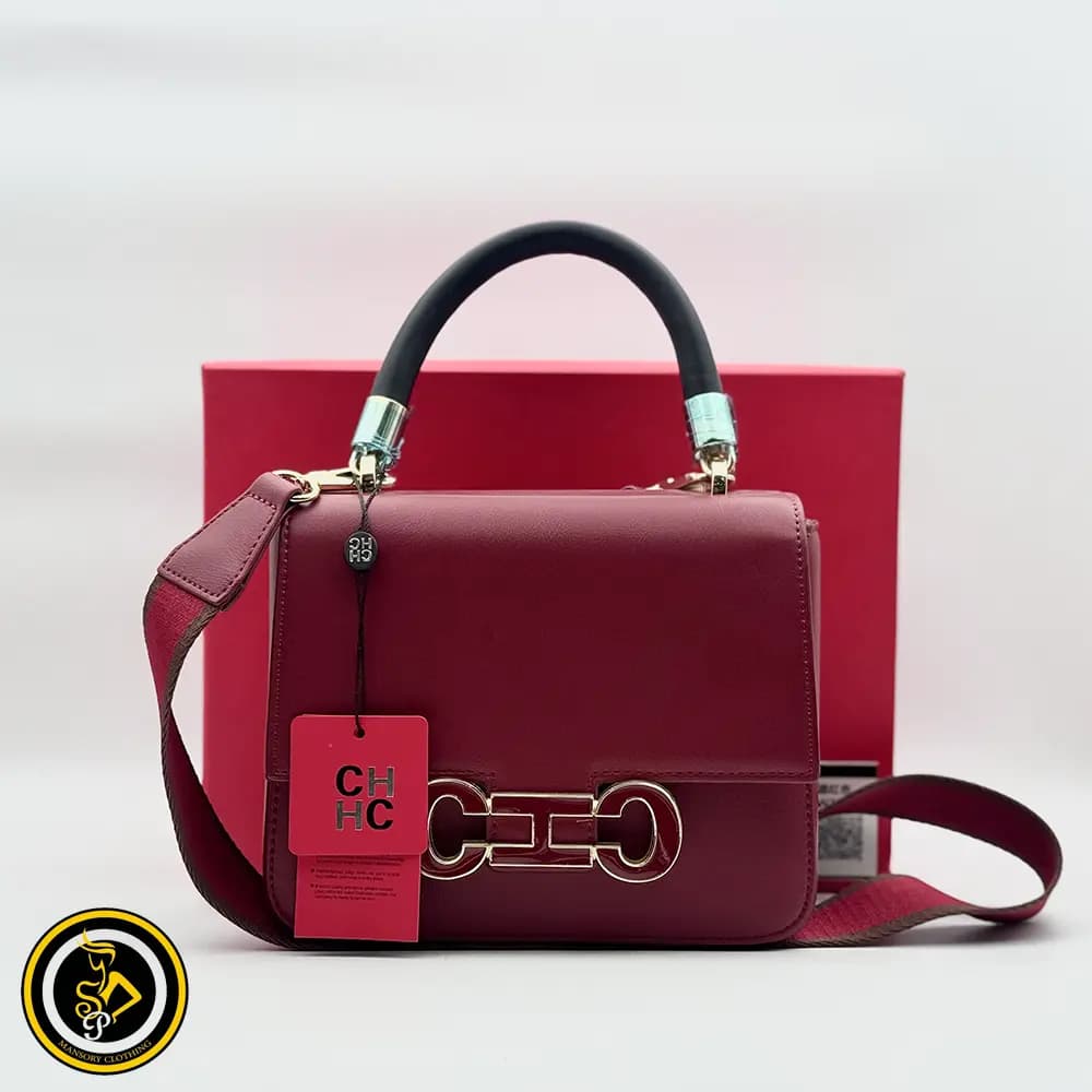 کیف دوشی و دستی سی اچ (CH) سوپر مستر فول پک رنگ شرابی