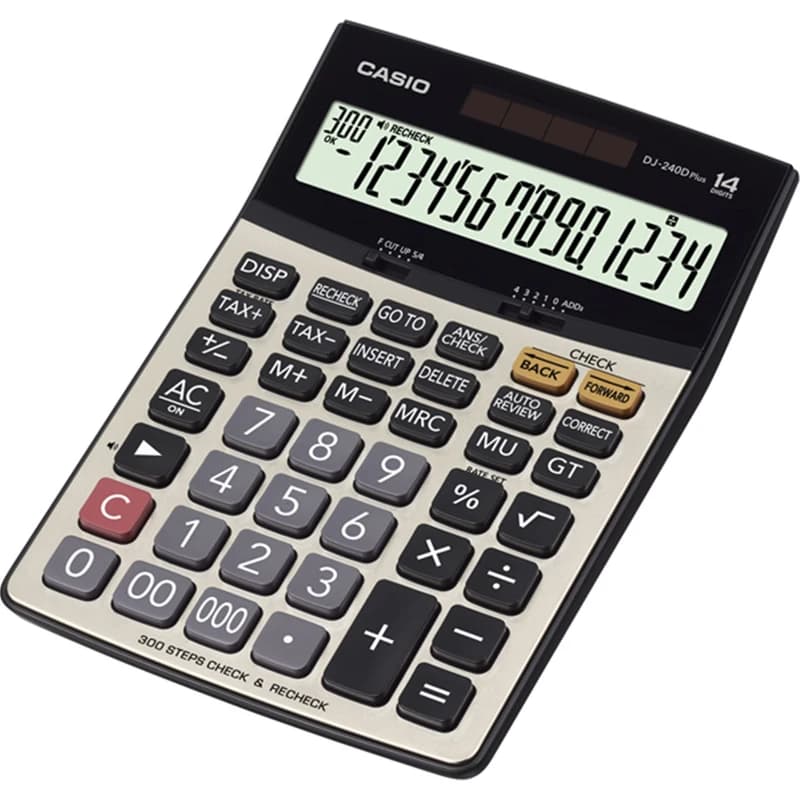 ماشین حساب کاسیو مدل DJ-240D Plus کد B18046