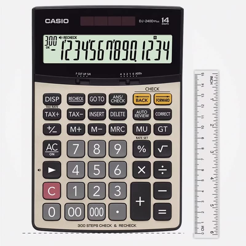ماشین حساب کاسیو مدل DJ-240D Plus کد B18046 — تصویر ۷