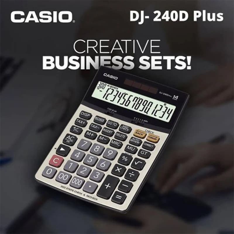 ماشین حساب کاسیو مدل DJ-240D Plus کد B18046 — تصویر ۶