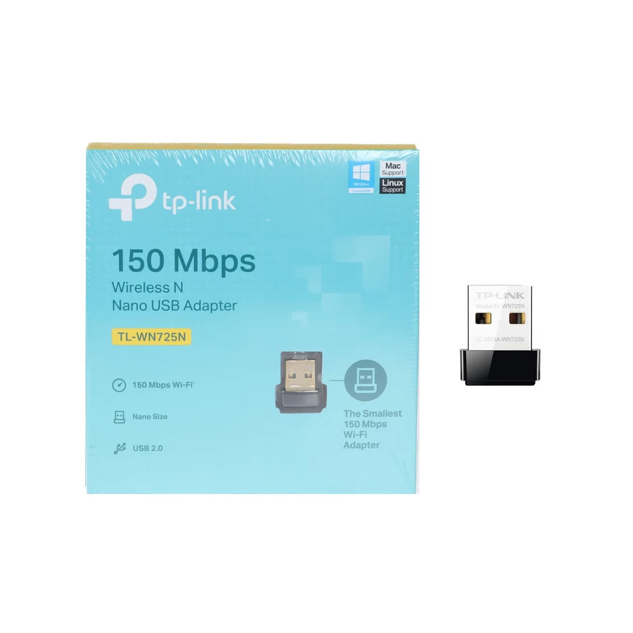 کارت شبکه USB و بی سیم با سرعت 150Mbps مدل TP-LINK TL-WN725N — تصویر ۳