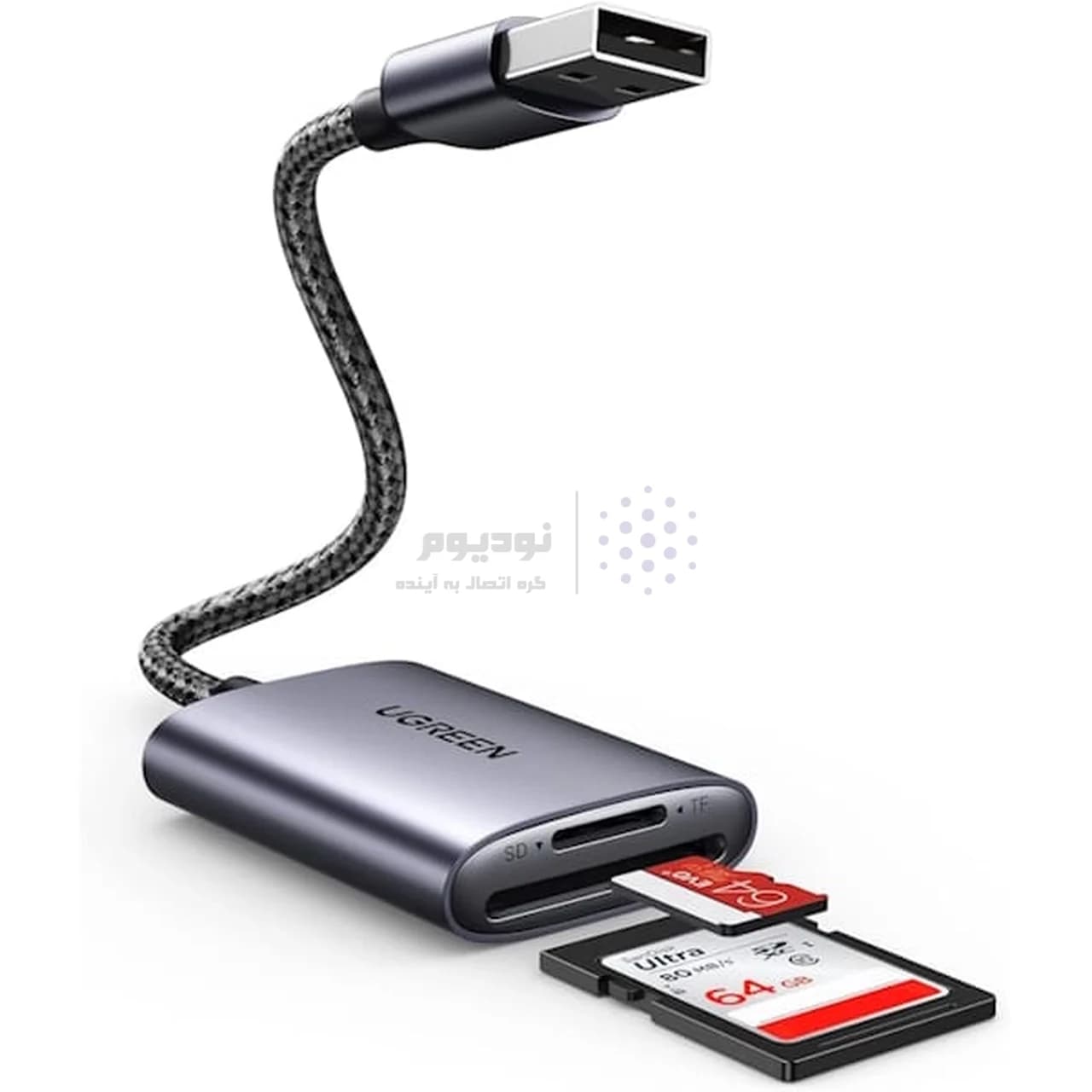 رم ریدر UGREEN Type-C مدل CM401-80888 – مشکی (گارانتی 18 ماهه آسان پیشرو) — تصویر ۱۰