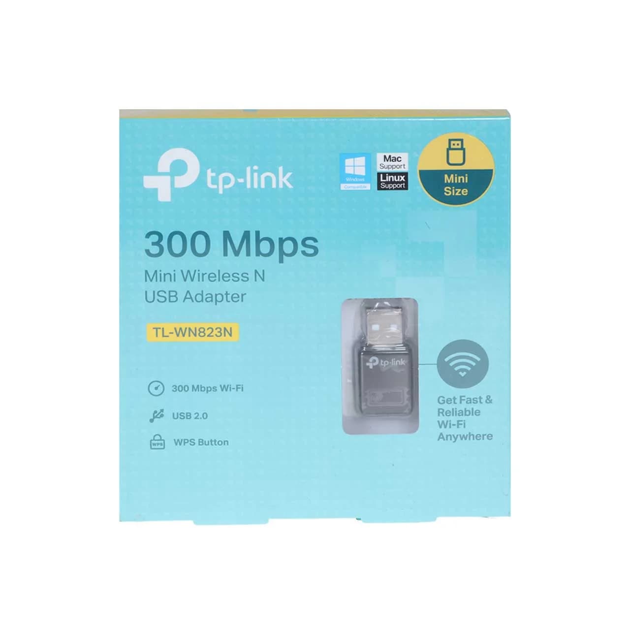 کارت شبکه USB 2.0 بی سیم TP-LINK TL-WN823N 300Mbps Wireless N Mini USB Adapter — تصویر ۲