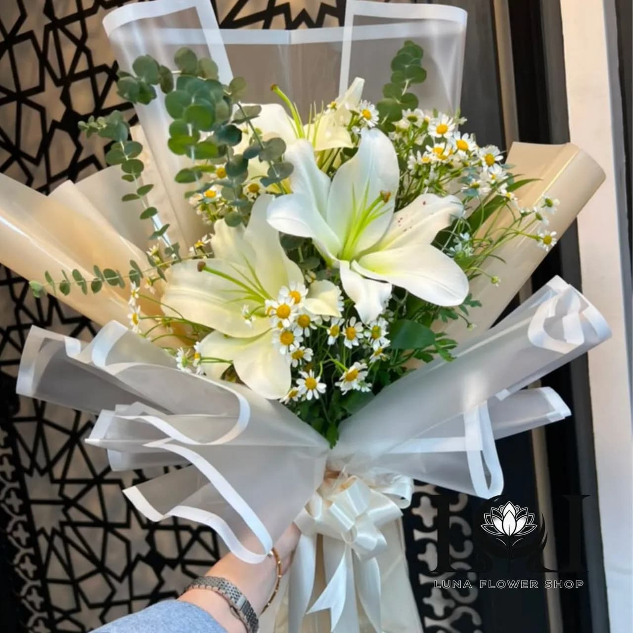 دسته گل طبیعی لیلیوم DL205