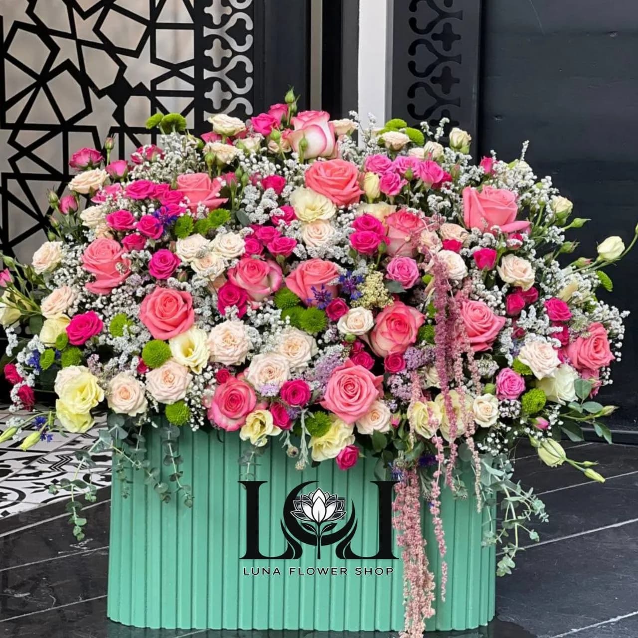 باکس گل طبیعی رز BL212