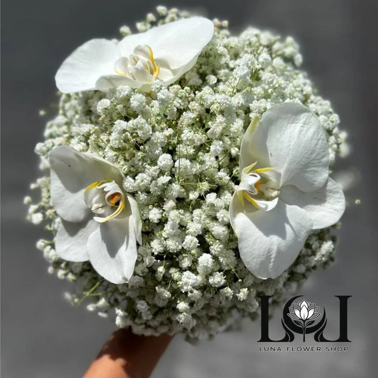 دسته گل طبیعی عروس DL201
