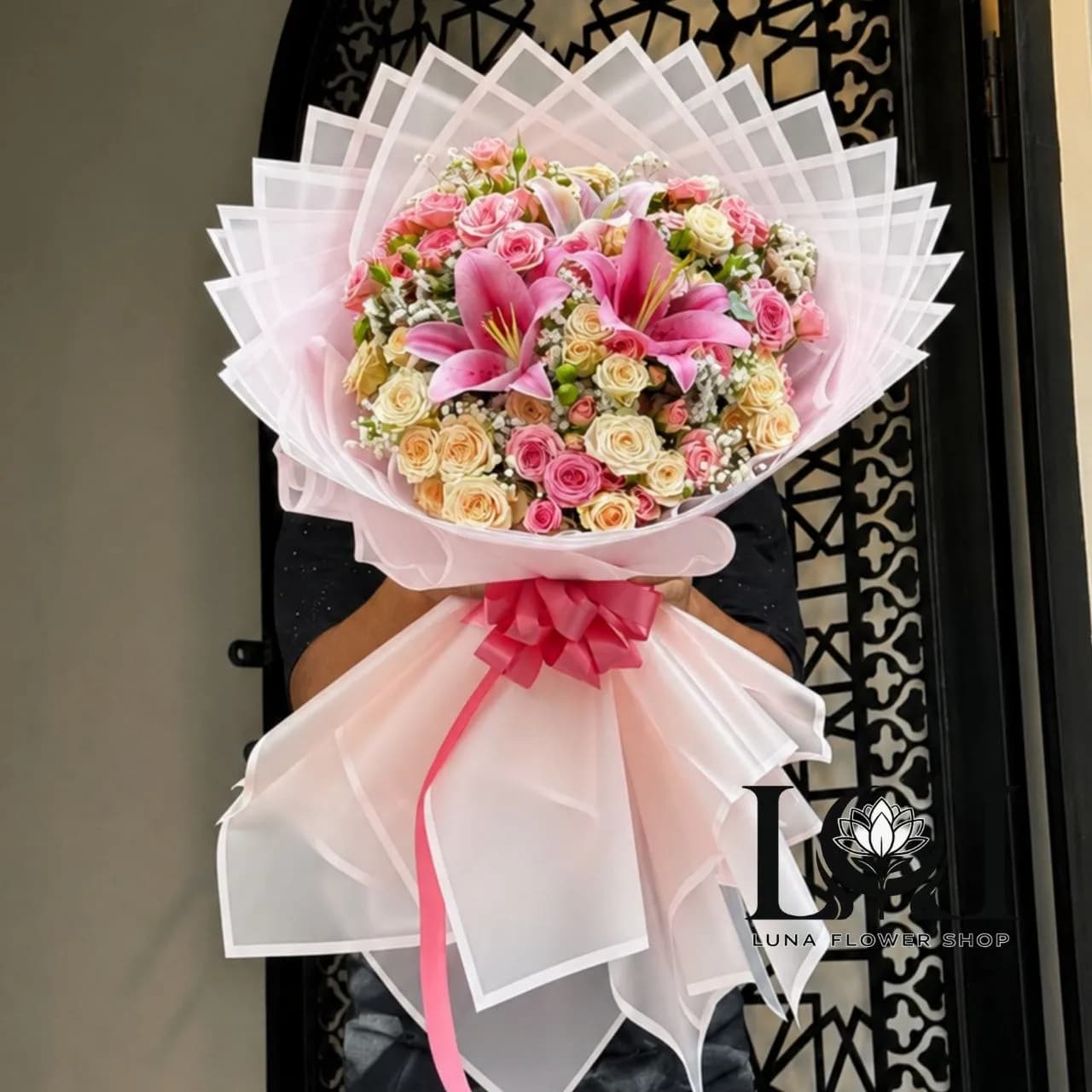 دسته گل طبیعی لیلیوم DL187