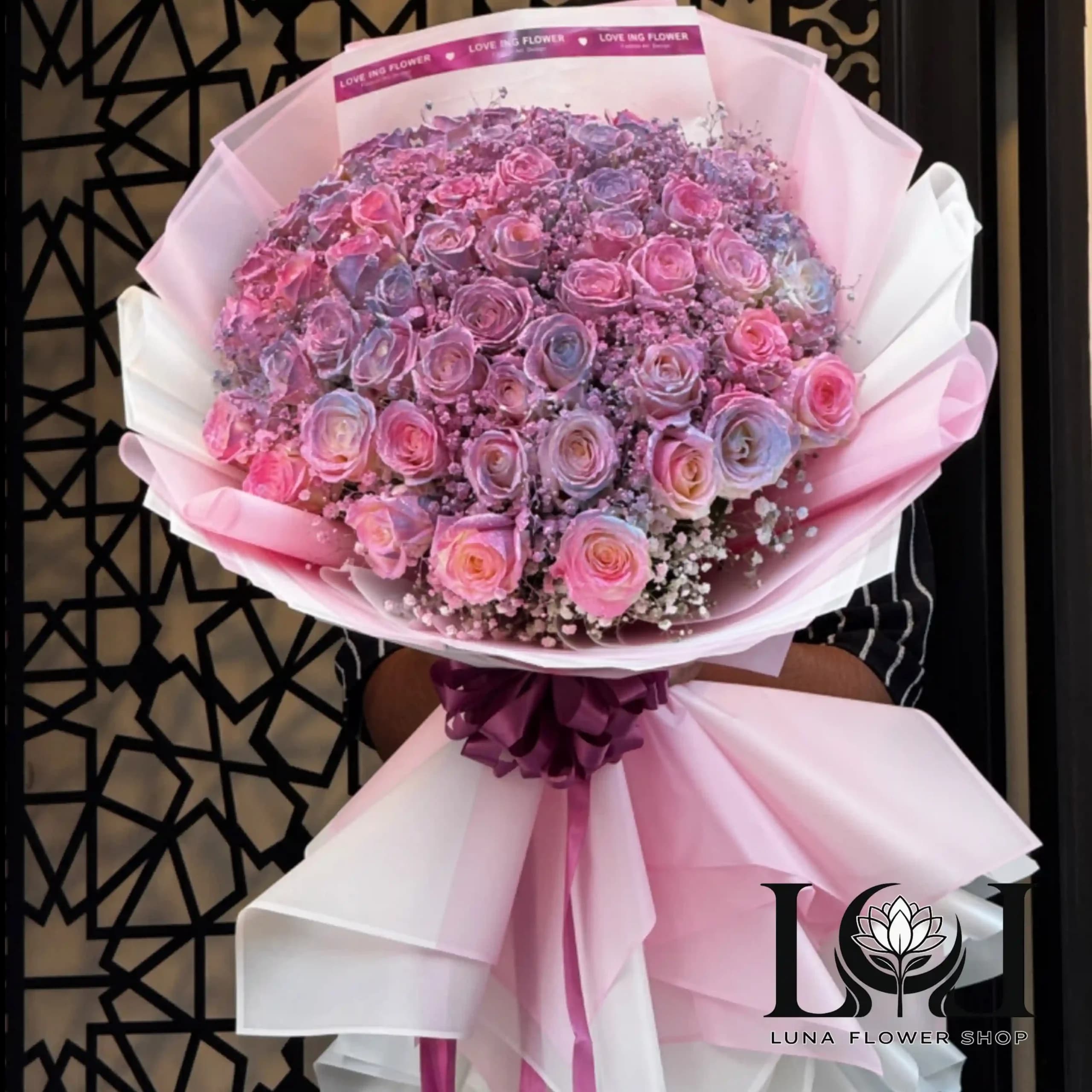 دسته گل رز شاین DL122