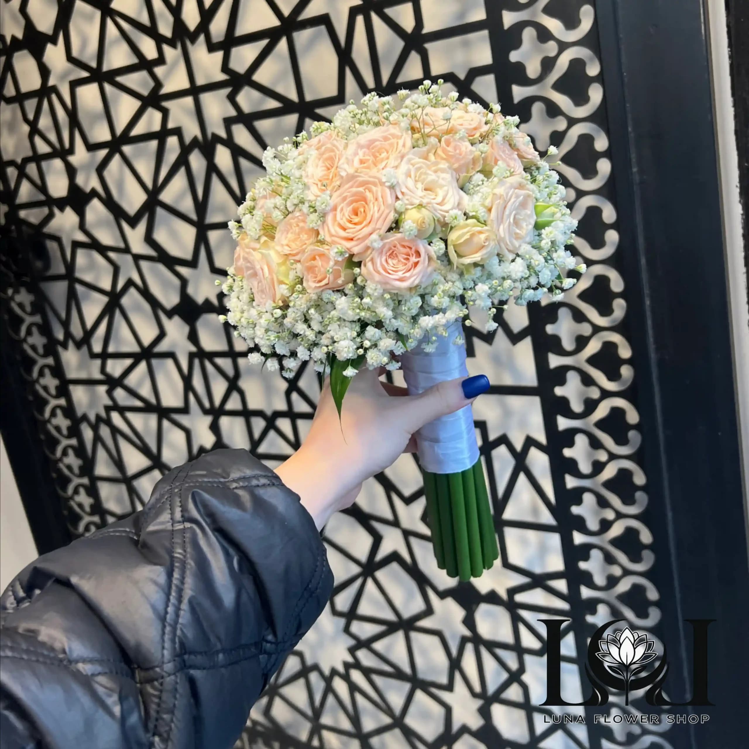 دسته گل عروس DL104