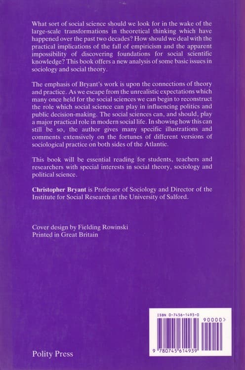 Practical Sociology: Post-empiricism and the Reconstruction of Theory and Application — تصویر ۲
