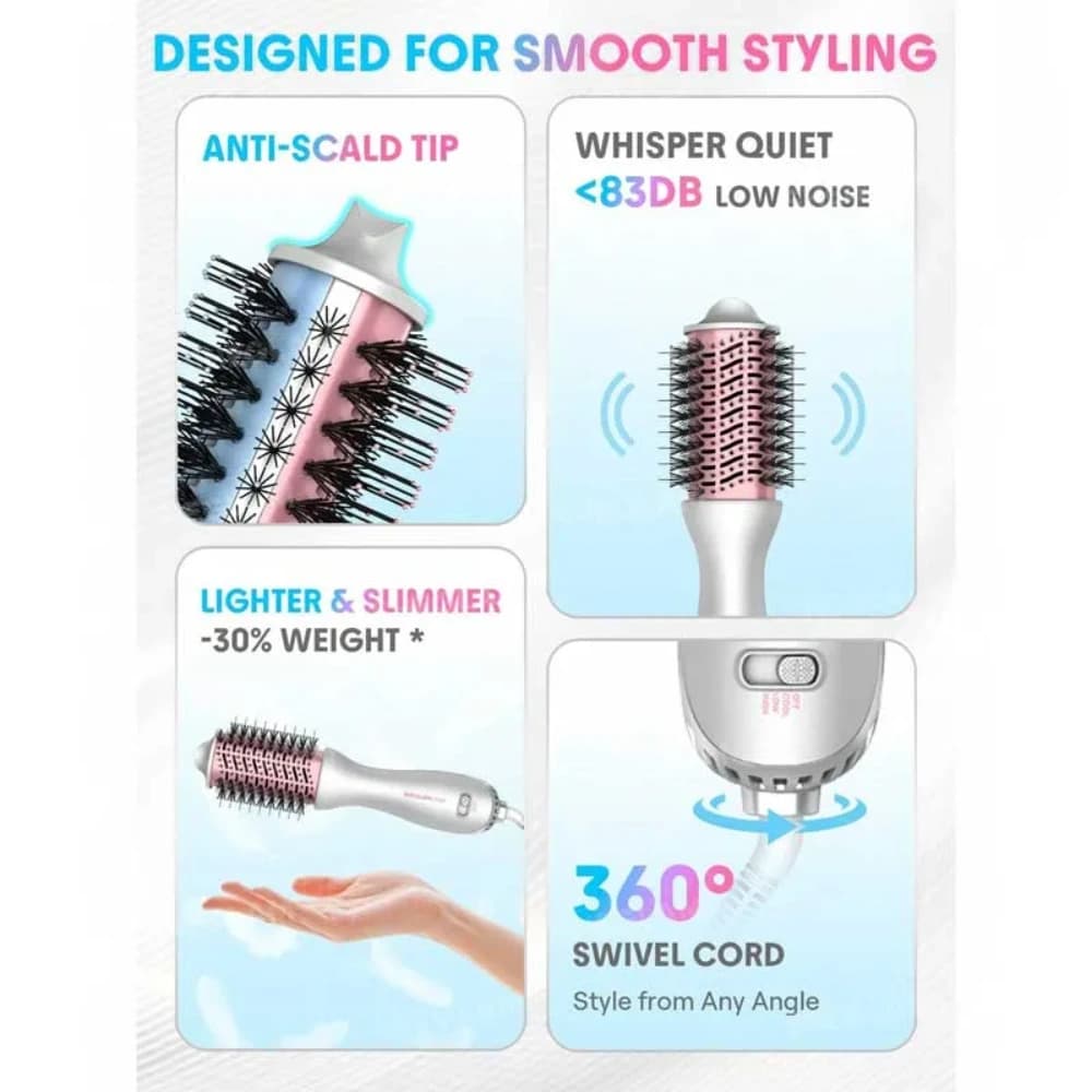 برس حرارتی شیگلم مدل Cool Shield Blowout Brush Pro سایز 61 — تصویر ۵
