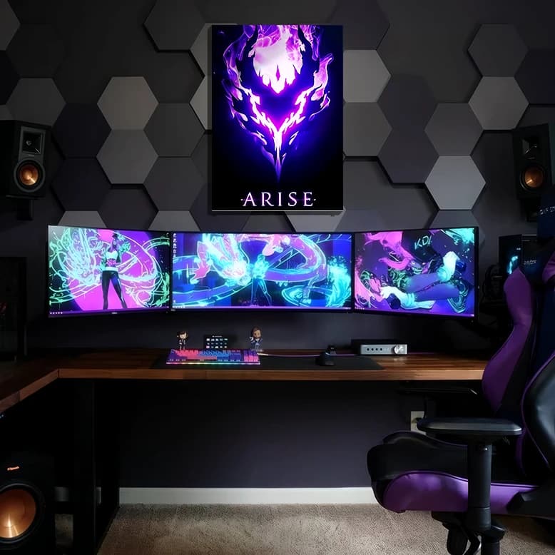 متال پوستر انیمه سولو لولینگ Solo Leveling با کد A-69 — تصویر ۲