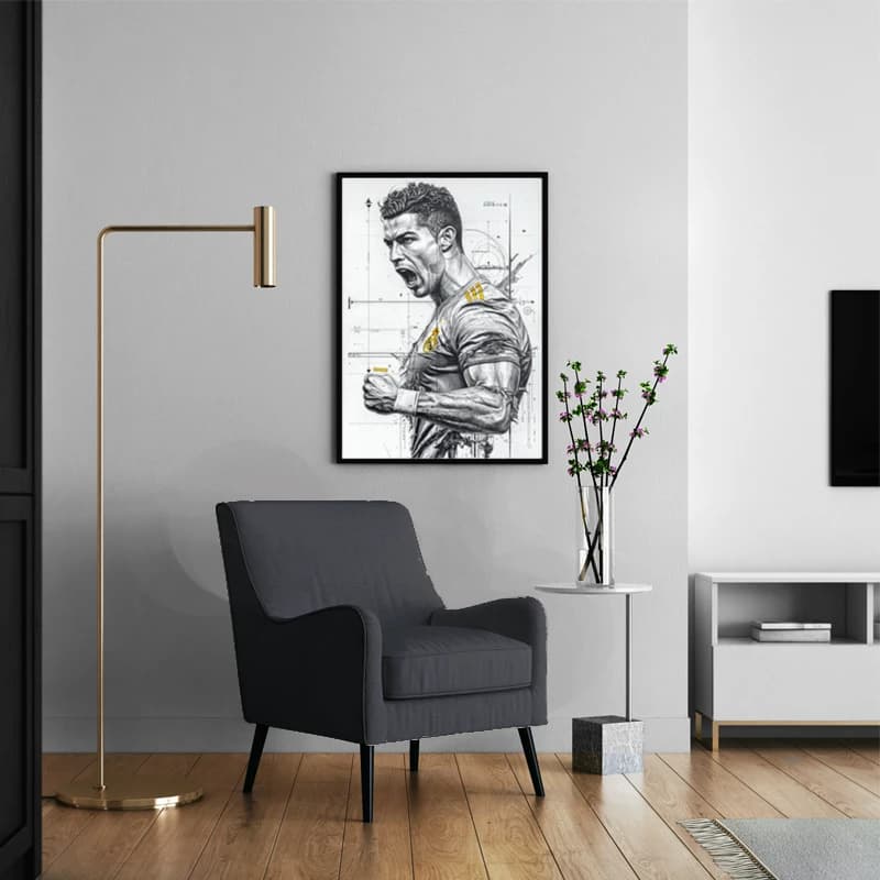 متال پوستر کریستیانو رونالدو Cristiano Ronaldo با کد S-08 — تصویر ۳