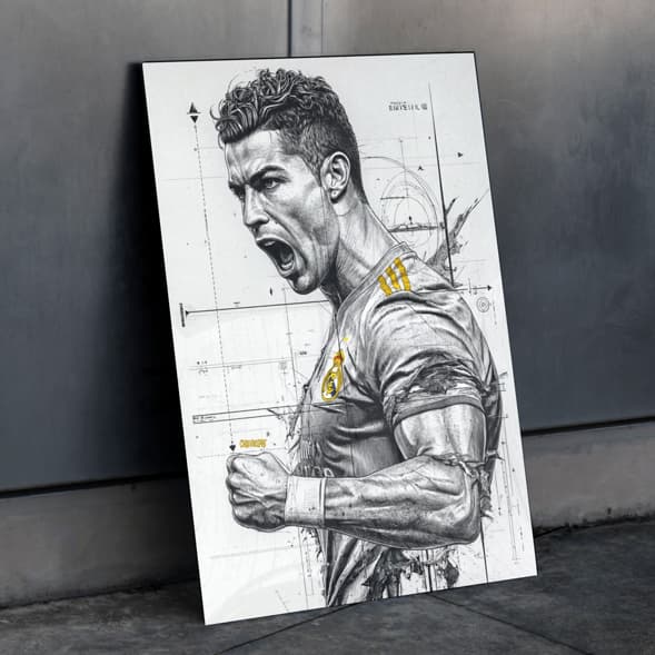 متال پوستر کریستیانو رونالدو Cristiano Ronaldo با کد S-08