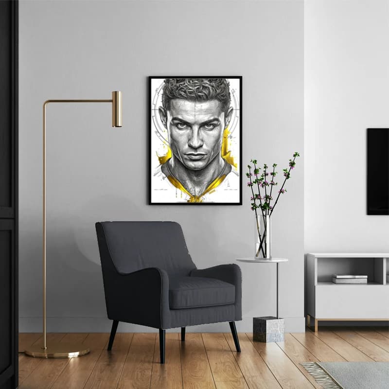 متال پوستر کریستیانو رونالدو Cristiano Ronaldo با کد S-07 — تصویر ۳