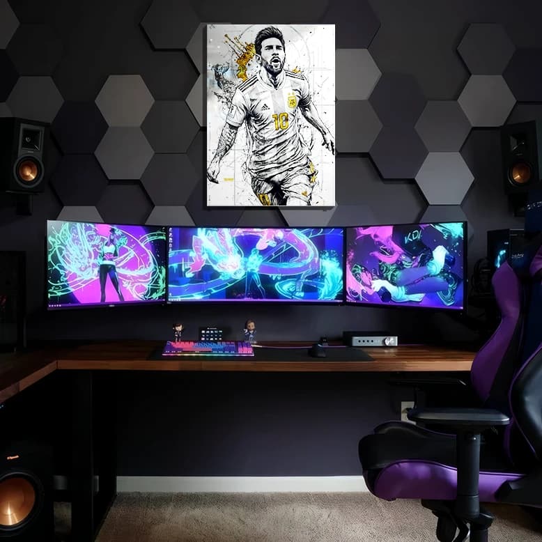 متال پوستر لیونل مسی Lionel Messi با کد S-02 — تصویر ۲