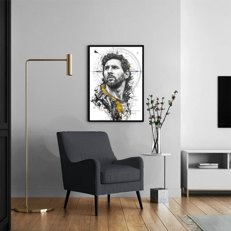 متال پوستر لیونل مسی Lionel Messi با کد S-01 — تصویر ۳