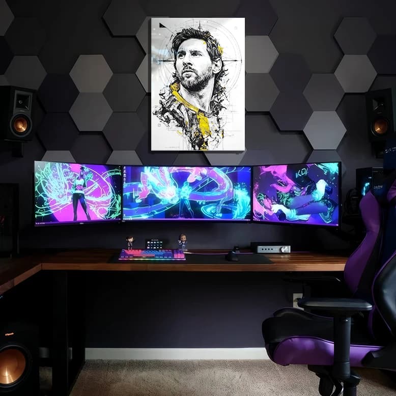 متال پوستر لیونل مسی Lionel Messi با کد S-01 — تصویر ۲