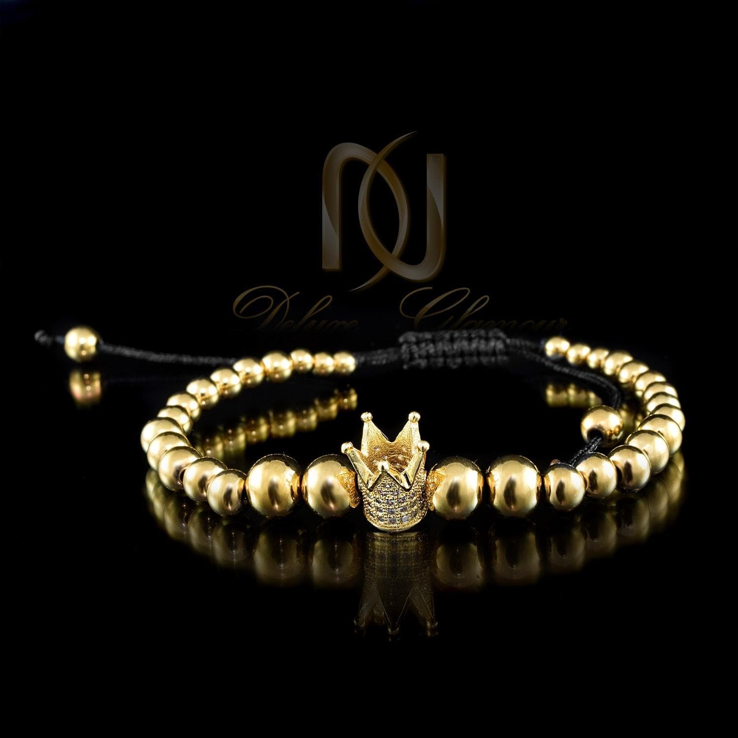 دستبند دخترانه ساچمه اي طرح كويين ds-n285 — تصویر ۳