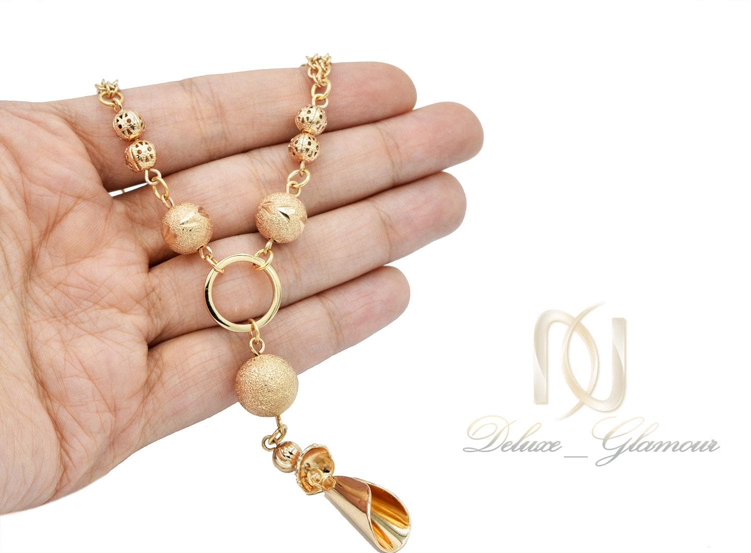 گردنبند زنانه ژوپینگ آویزدار توپی nw-n265 — تصویر ۵