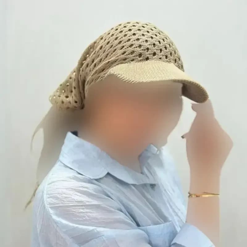 دورگ قلاب بافی نقابدار تابستونه اکسسوری سفر و طبیعت گردی — تصویر ۵