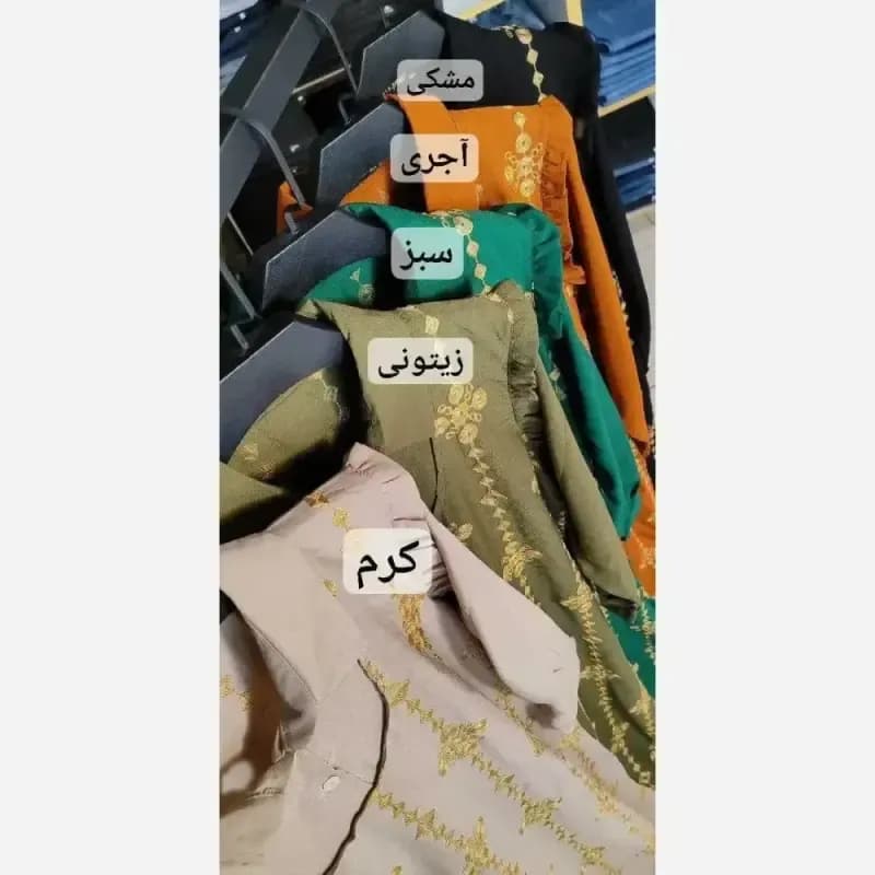 پیراهن طلاکوب ستاره جنس اسکادا سایز 38 تا 48 — تصویر ۲