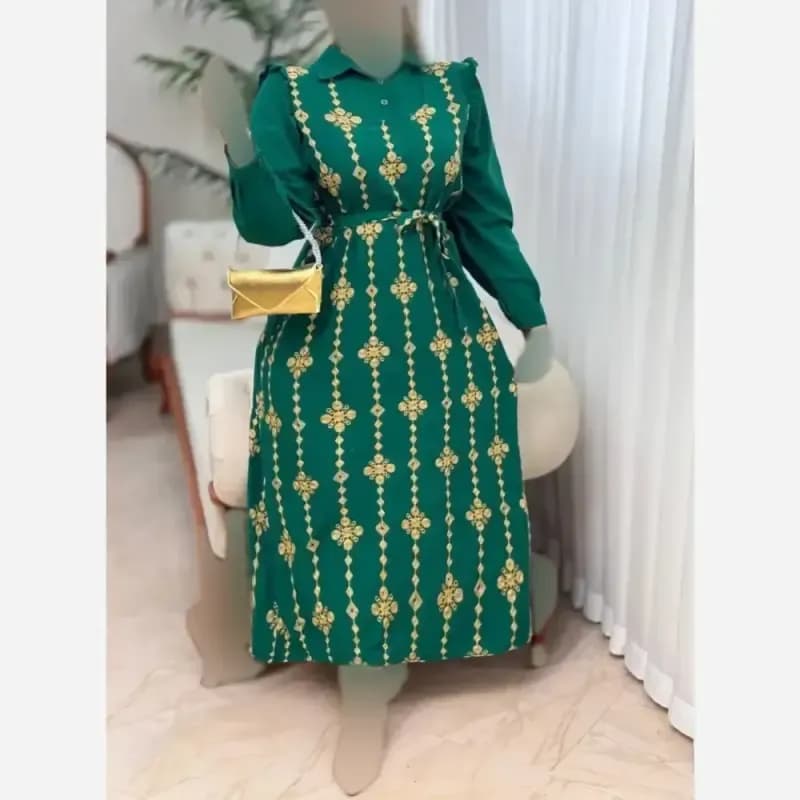 پیراهن طلاکوب ستاره جنس اسکادا سایز 38 تا 48 — تصویر ۳