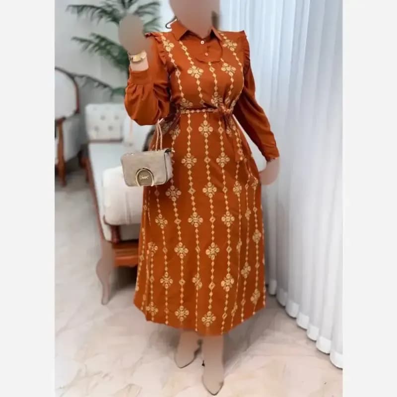 پیراهن طلاکوب ستاره جنس اسکادا سایز 38 تا 48 — تصویر ۵