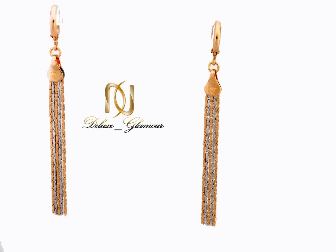 گوشواره زنانه ژوپینگ طرح ایتالیایی5 رشته ای er-n154