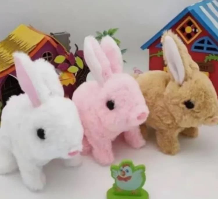 عروسک پولیشی خرگوش موزیکال مدل pet plush کد 1072 — تصویر ۳
