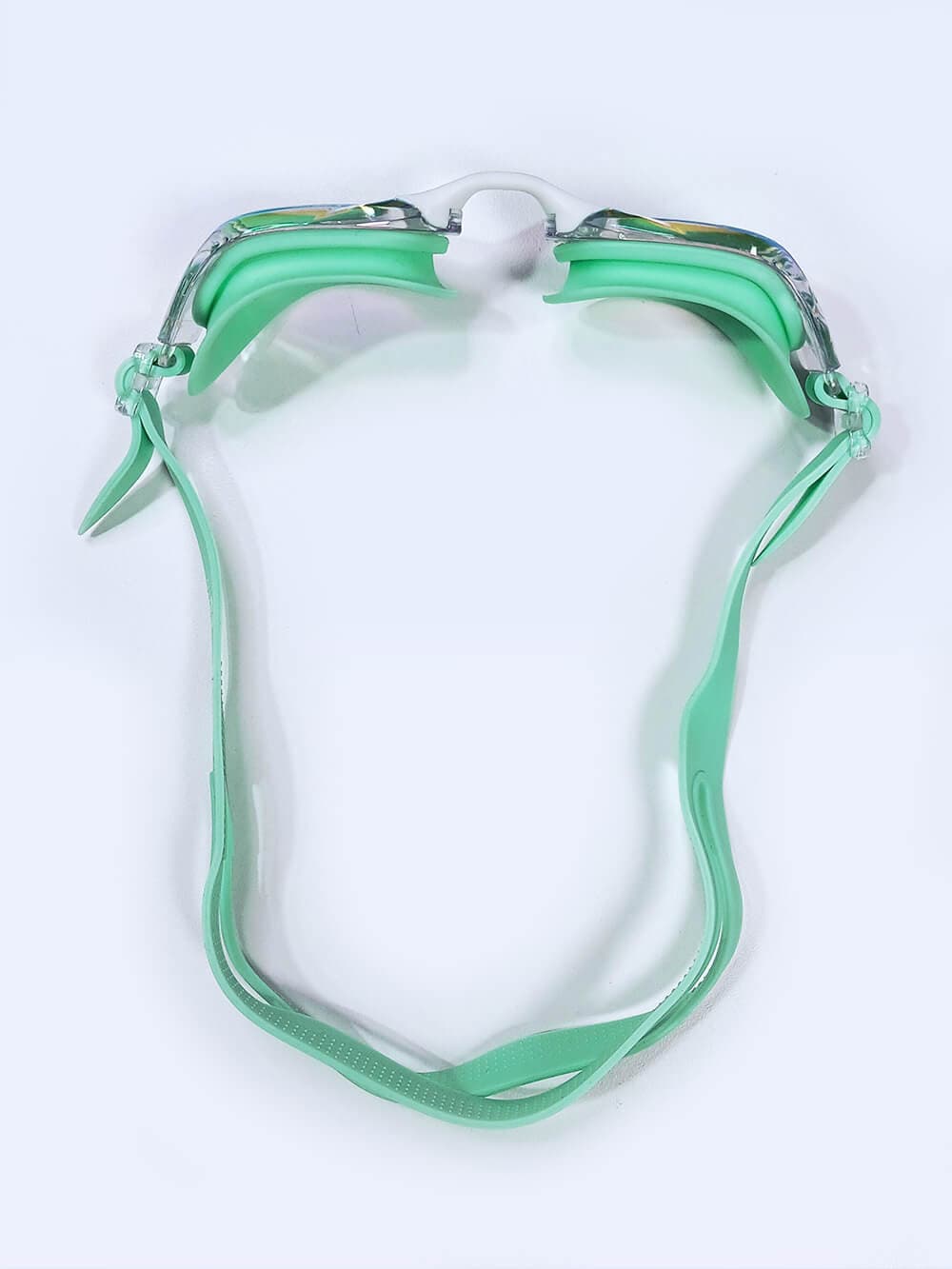 عینک استخری جیوه ای به رنگ سبز پاستیلی زنانه و مردانه مشکی رنگ با ۳ پل بینی اتلتیک ( Athletic ) — تصویر ۳