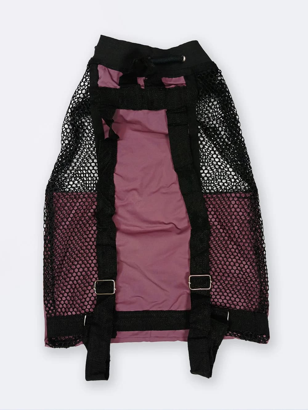 مش بگ ( mesh bag ) توری به رنگ بنفش مناسب برای وسایل استخر ، ساحل و دریا نابایجی ( Nabaiji ) — تصویر ۲