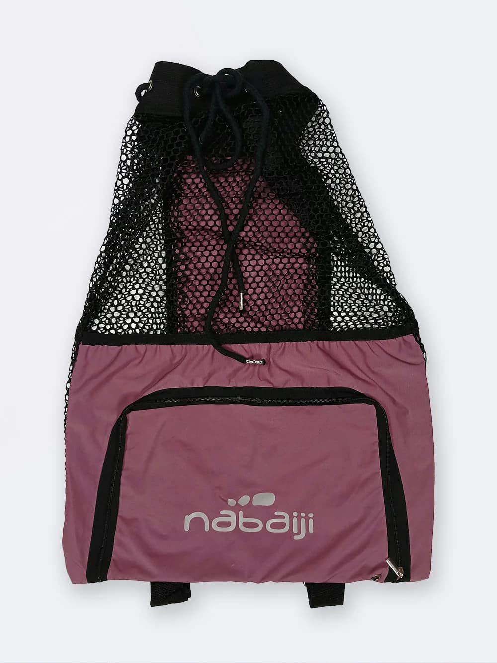 مش بگ ( mesh bag ) توری به رنگ بنفش مناسب برای وسایل استخر ، ساحل و دریا نابایجی ( Nabaiji )